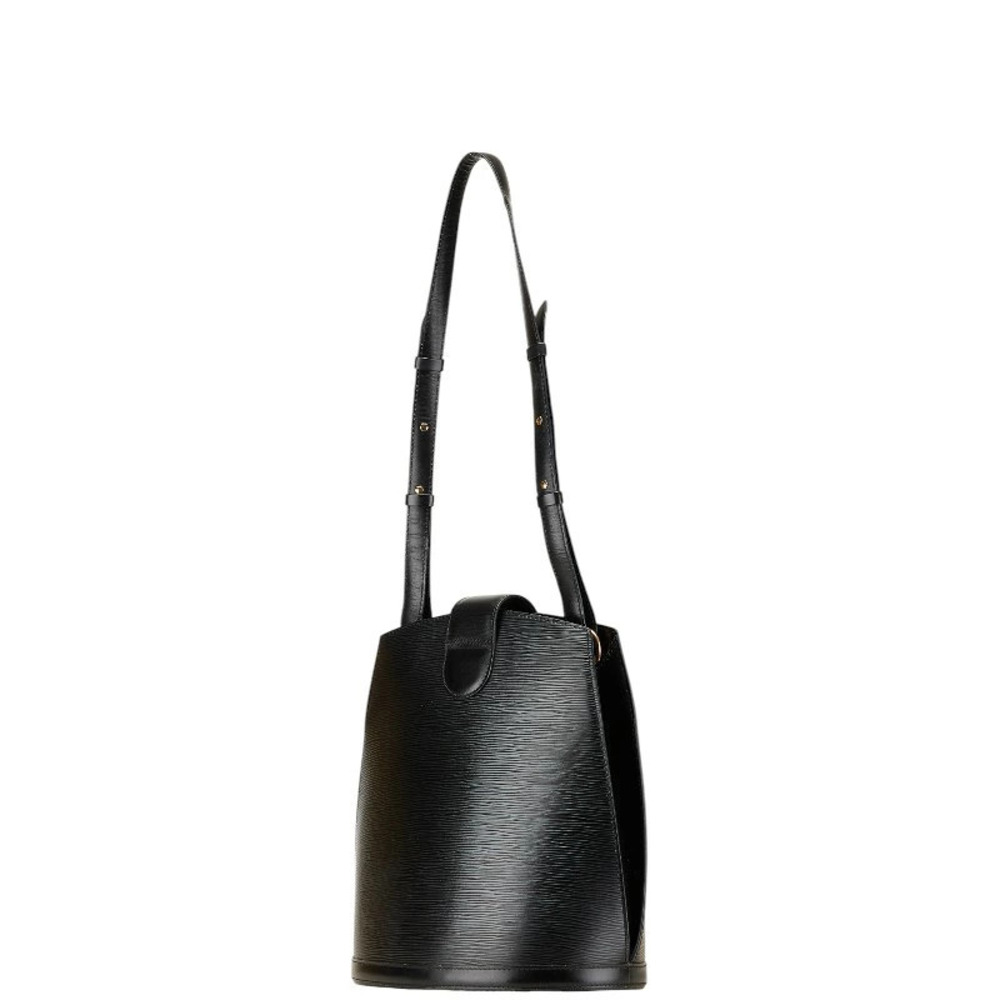 Louis Vuitton Noir Cluny Shoulder Black Epi Bag Leather Black